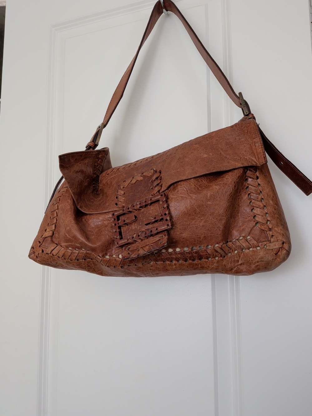 Vintage Fendi Whipstich XL Baguette